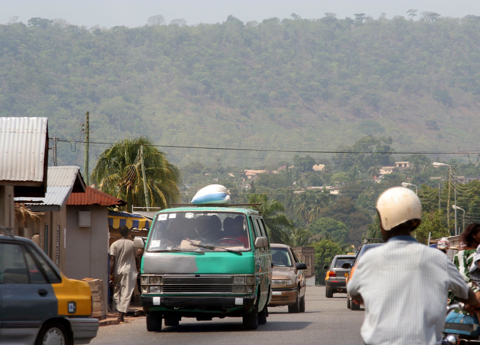 inside african town